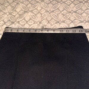 J Crew XS zipper pencil skirt black
